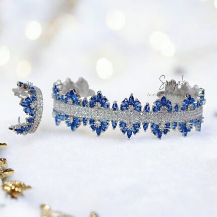 Sapphire Snowflake Elegance
